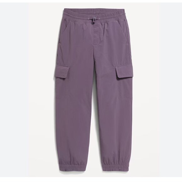 High-Waisted Loose Cargo Performance Pants for Girls (S(6-7)) - Picture 1 of 4
